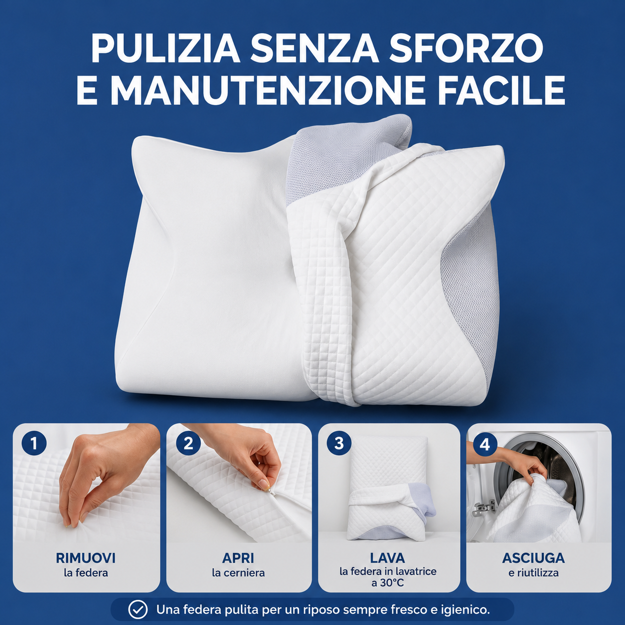Cusino Ergonomico che allevia il dolore al collo e alla schiena